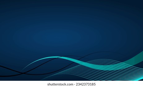 Dark Blue background illustration vector. Presentation template vector design. Blue background vactor for banner, flyer, card name for company.