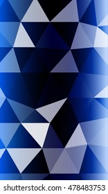 Dark blue background image from the polygonal elements. Blend. Vector illustration. Abstraction. For design, presentations, banners.