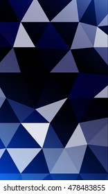 Dark blue background image from the polygonal elements. Blend. Vector illustration. Abstraction. For design, presentations, banners.