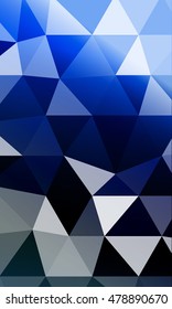 Dark blue background image from the polygonal elements. Blend. Vector illustration. Abstraction. For design, presentations, banners.