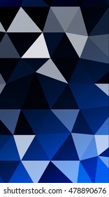 Dark blue background image from the polygonal elements. Blend. Vector illustration. Abstraction. For design, presentations, banners.