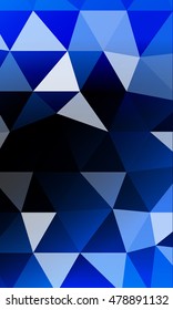 Dark blue background image from the polygonal elements. Blend. Vector illustration. Abstraction. For design, presentations, banners.