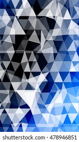 Dark blue background image from the polygonal elements. Blend. Vector illustration. Abstraction. For design, presentations, banners.