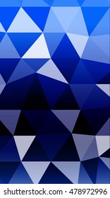 Dark blue background image from the polygonal elements. Blend. Vector illustration. Abstraction. For design, presentations, banners.