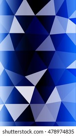 Dark blue background image from the polygonal elements. Blend. Vector illustration. Abstraction. For design, presentations, banners.