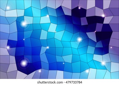 Dark blue background image from the polygonal elements. Blend. Vector illustration. Abstraction. For design, presentations, banners.