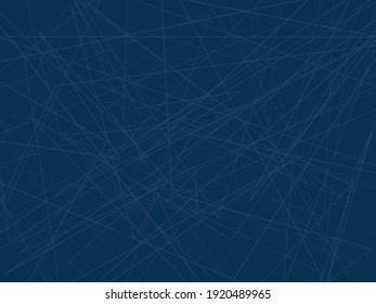 Dark blue background with intersecting lines. The overall geometric pattern. Vector. 
