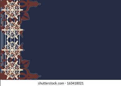 dark blue background with a lateral pattern