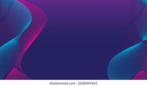 Fondo azul oscuro con líneas de degradado azul claro y rosa
