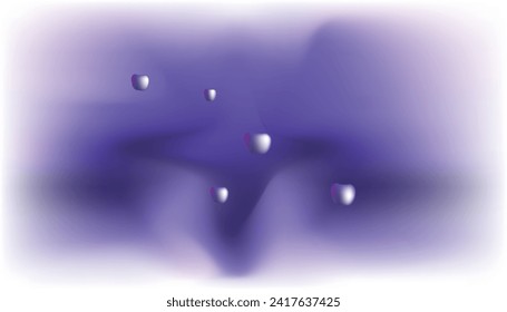 the dark blue background is like a cave basin. there is an object floating in it.