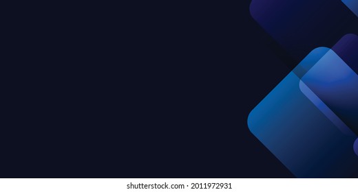 Dark blue background with modern corporate concept. Vector illustration for presentation design, business card background and more