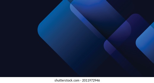 Dark blue background with modern corporate concept. Vector illustration for presentation design, business card background and more