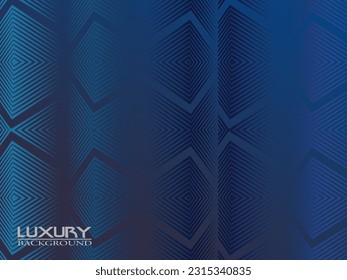 Dark blue background. Modern curved lines abstract presentation background. Luxury paper cut background. Abstract decoration, golden pattern, halftone gradient, 3d vector illustration.