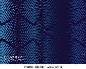 Dark blue background. Modern curved lines abstract presentation background. Luxury paper cut background. Abstract decoration, golden pattern, halftone gradient, 3d vector illustration.