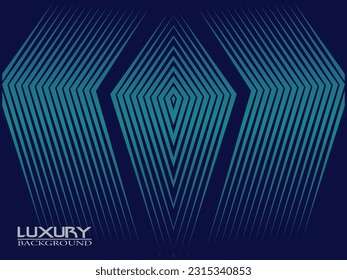 Dark blue background. Modern curved lines abstract presentation background. Luxury paper cut background. Abstract decoration, golden pattern, halftone gradient, 3d vector illustration.