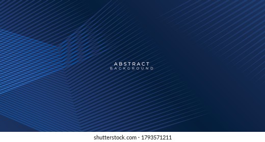 Dark blue background. Modern line stripes curve abstract presentation background. Luxury paper cut background. Abstract decoration, golden pattern, halftone gradients, 3d Vector illustration