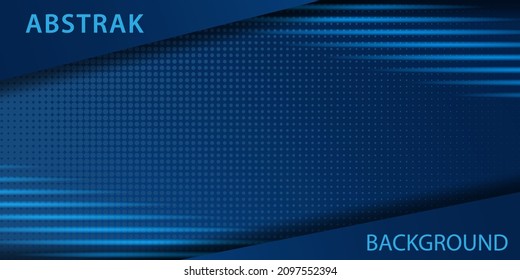 Dark blue background. Modern line stripes curve abstract presentation background. Luxury paper cut background.