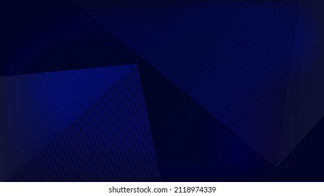 Dark blue background. Modern line stripes curve abstract presentation background. Luxury paper cut background.