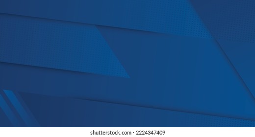 Dark Blue Background. Modern Line Stripes Curve Abstract Presentation Background. Luxury Paper Cut Background.