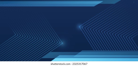Dark blue background. Modern line stripes curve abstract presentation background. Luxury paper cut background. Abstract decoration, golden pattern, halftone gradients, 3d Vector illustration
