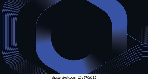 Fondo azul oscuro. Fondo de presentación abstracto de rayas de línea modernas