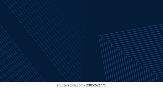 Fondo azul oscuro. Fondo de presentación abstracto de rayas de línea modernas. El fondo del papel de lujo cortado.