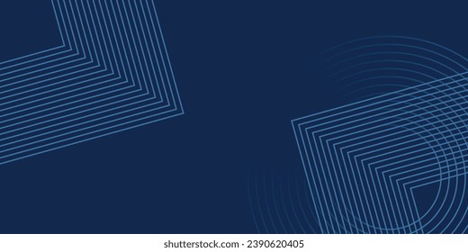 Dark blue background. Modern line stripes curve abstract presentation background. Luxury paper cut background. Abstract decoration, golden pattern, halftone gradients.vector illustrator