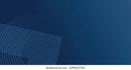 Dark blue background. Modern line stripes curve abstract presentation background. Luxury paper cut background. Abstract decoration, golden pattern, halftone gradients.vector illustrator