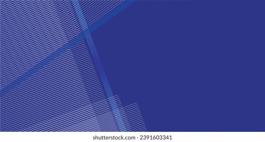 Fondo azul oscuro. Fondo de presentación abstracto de rayas de línea modernas. El fondo del papel de lujo cortado.