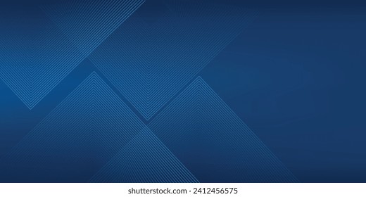 Dark blue background. Modern line stripes curve abstract presentation background. Luxury paper cut background. Vector illustrator