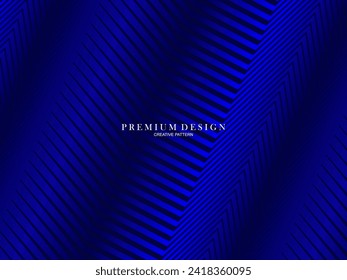 Dark blue background. Modern line curve abstract presentation background. Luxury paper cut background. Abstract decoration, gold pattern, halftone gradient.
