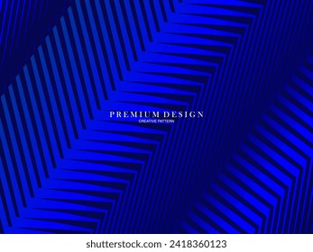 Dark blue background. Modern line curve abstract presentation background. Luxury paper cut background. Abstract decoration, gold pattern, halftone gradient.