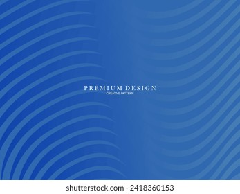 Dark blue background. Modern line curve abstract presentation background. Luxury paper cut background. Abstract decoration, gold pattern, halftone gradient.