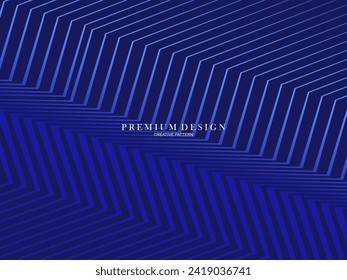 Dark blue background. Modern line curve abstract presentation background. Luxury paper cut background. Abstract decoration, gold pattern, halftone gradient.