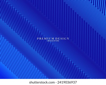 Dark blue background. Modern line curve abstract presentation background. Luxury paper cut background. Abstract decoration, gold pattern, halftone gradient.