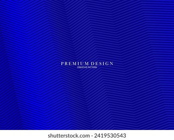 Fondo azul oscuro. Fondo de presentación abstracto de curva de línea moderna. El fondo del papel de lujo cortado. Decoración abstracta, patrón dorado, gradiente de medio tono.