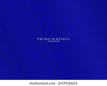 Dark blue background. Modern line curve abstract presentation background. Luxury paper cut background. Abstract decoration, gold pattern, halftone gradient.