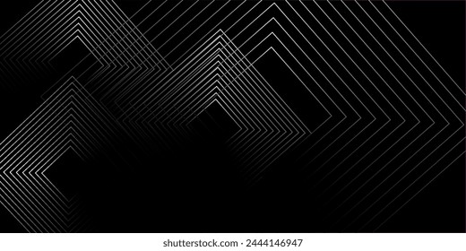 Dark blue background. Modern line stripes curve abstract presentation background