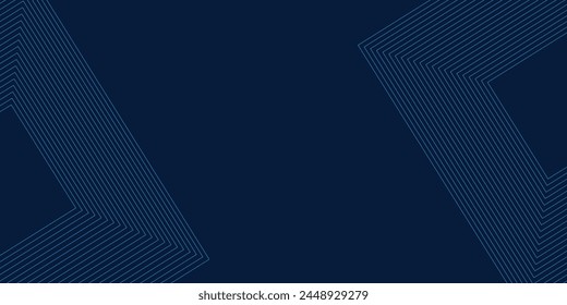 Fondo azul oscuro. Fondo de presentación abstracto moderno de la curva de las rayas de línea. Fondo de corte de papel de lujo. decoración Abstractas,