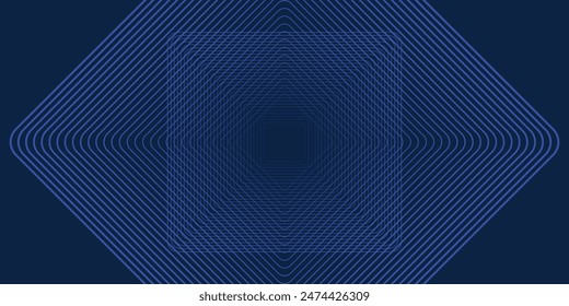 Dark blue background. Modern line stripes curve abstract presentation background. Luxury paper cut background. Abstract decoration, golden pattern, halftone gradients, 3d Vector illustration