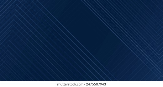 Dark blue background. Modern line stripes curve abstract presentation background. Luxury paper cut background. Abstract decoration, golden pattern, halftone gradients, 3d Vector