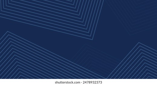 Fondo azul oscuro. Fondo de presentación abstracto moderno de la curva de las rayas de línea. Fondo de corte de papel de lujo. Decoración Abstractas, patrón dorado, Gradientes de medio tono, Ilustración vectorial 3d