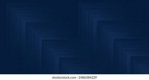 Dark blue background. Modern line stripes curve abstract presentation background. Luxury paper cut background. Abstract decoration, golden pattern, halftone gradients, 3d Vector illustration