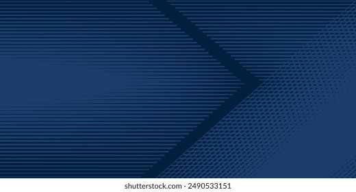 Dunkelblauer Hintergrund. Moderne Linienstreifen wölben abstrakten Präsentationshintergrund. Luxus Papier geschnitten Hintergrund. Abstrakte Dekoration, goldenes Muster, Halbton-Farbverläufe,