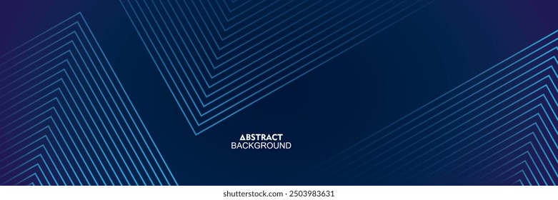 Dark blue background. Modern line stripes curve abstract presentation background. Luxury paper cut background. Abstract decoration, golden pattern, halftone gradients, 3d Vector illustration