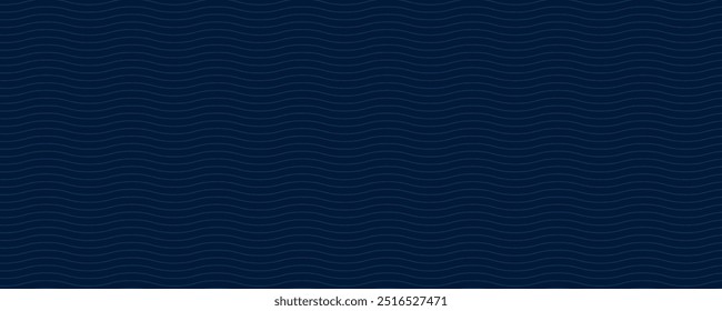 Dark blue background. Modern line stripes curve abstract presentation background. Luxury paper cut background.