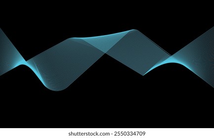 Dark blue background. Modern line stripes curve abstract presentation background. Luxury paper cut background. Abstract decoration, golden pattern, halftone gradients,