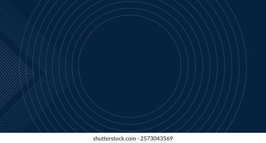 Dark blue background. Modern line stripes curve abstract presentation background. Luxury paper cut background. Abstract decoration, golden pattern, halftone gradients, 3d Vector illustration