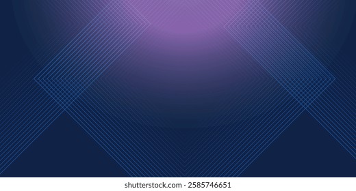Dark blue background. Modern line stripes curve abstract presentation background. Luxury paper cut background. Abstract decoration, golden pattern,