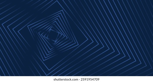 Dark blue background. Modern line stripes curve abstract presentation background. Luxury paper cut background. Abstract decoration, golden pattern, halftone gradients, 3d Vector illustration